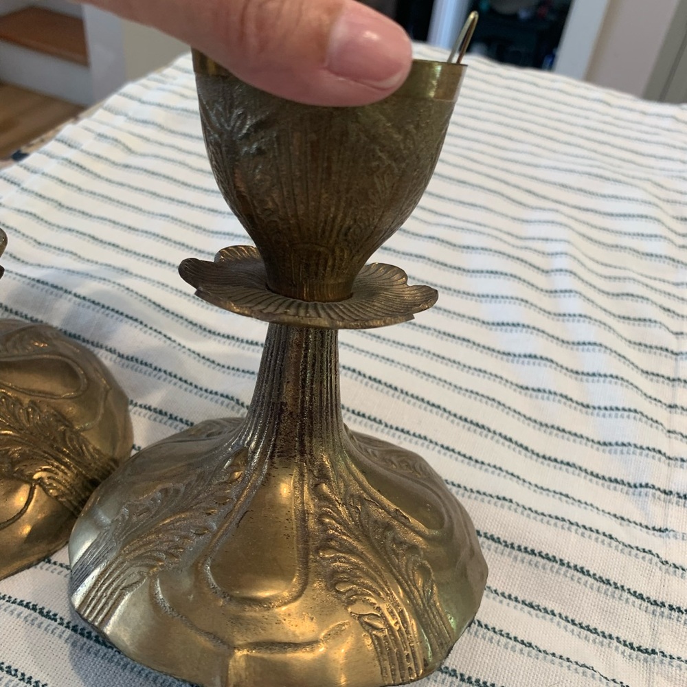 Vintage Brass Candle Holders - Picture 5 of 5